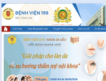 Tablet Screenshot of benhvien198.vn